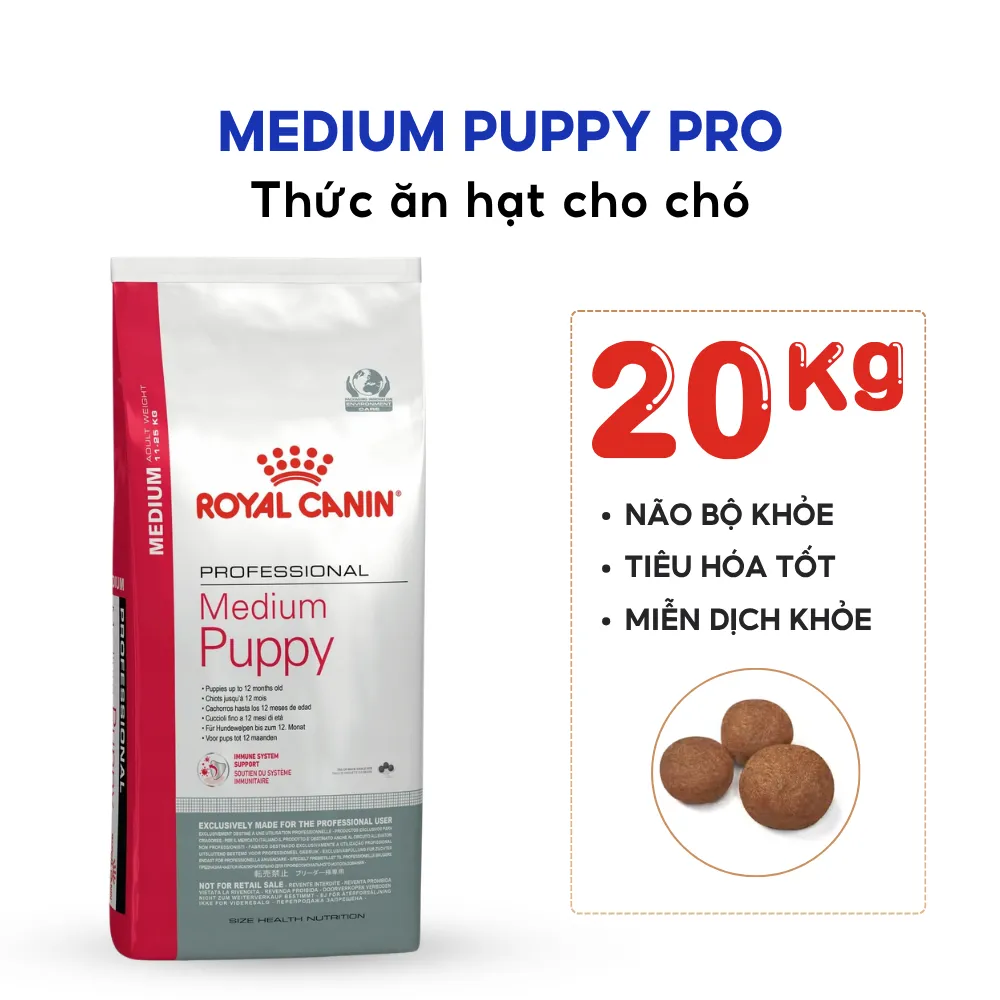 Thức Ăn Hạt Cho Chó Medium Puppy