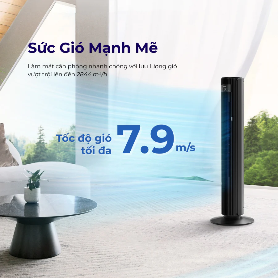 Quạt tháp điều hòa thông minh Levoit Tower Fan 42 inches WIFI