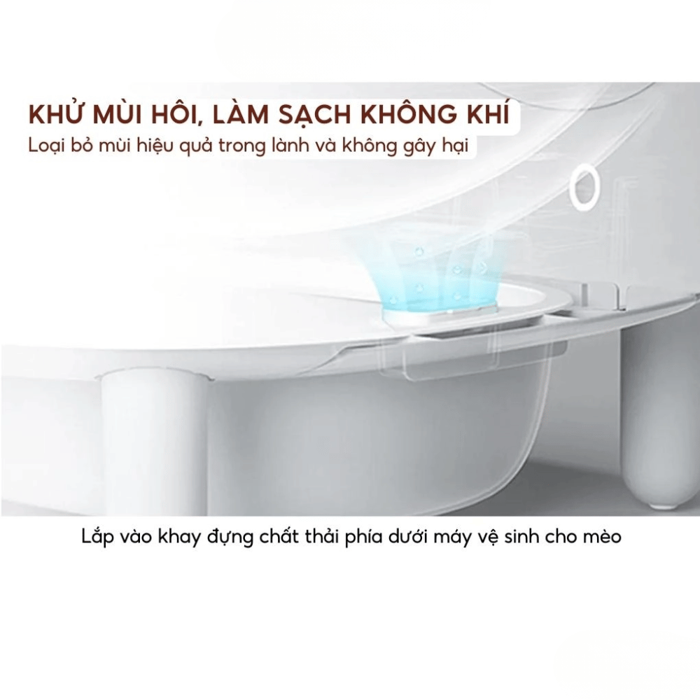 Combo 2 viên sáp khử mùi máy dọn vệ sinh cho mèo HeLiPet
