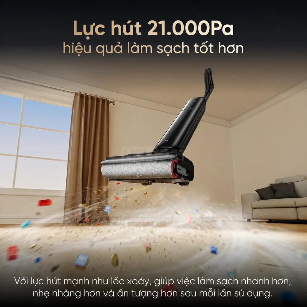 Máy hút bụi lau nhà Dreame H12S FlexReach