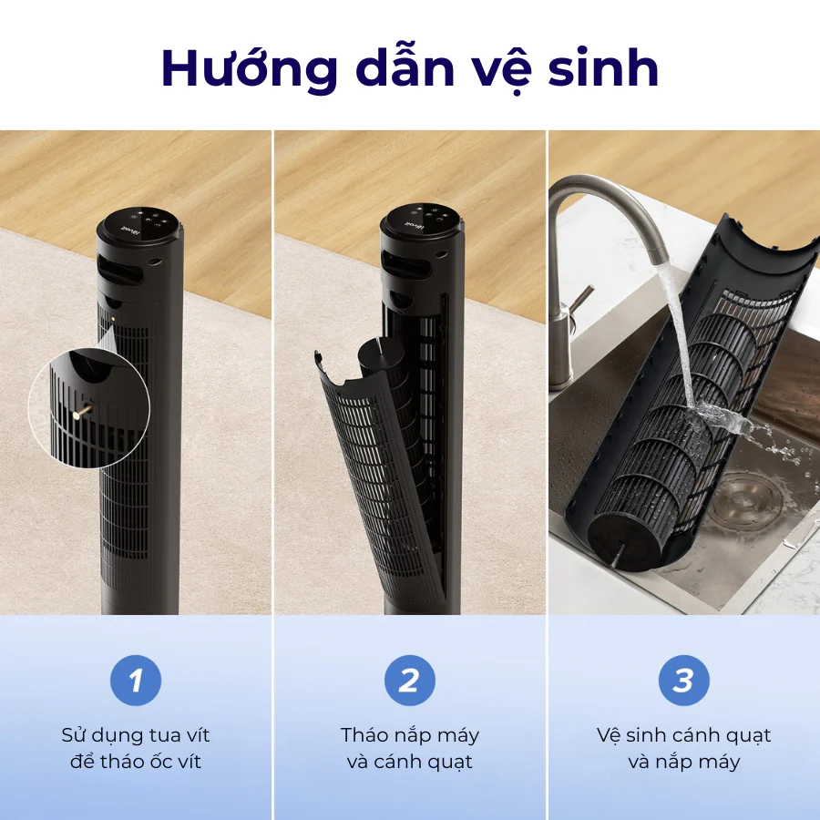 Quạt tháp điều hòa thông minh Levoit Tower Fan 42 inches WIFI