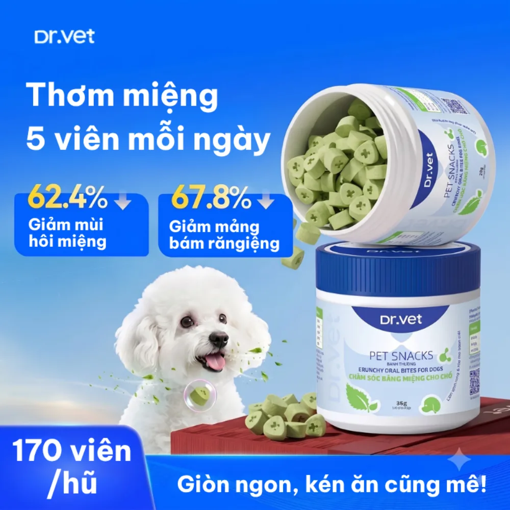 Snack chăm sóc răng miệng cho chó Dr.Vet