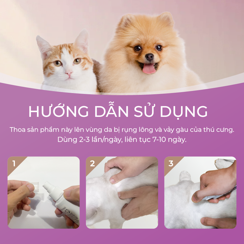 Xịt Chăm Sóc Da Cho Chó Mèo DrVET