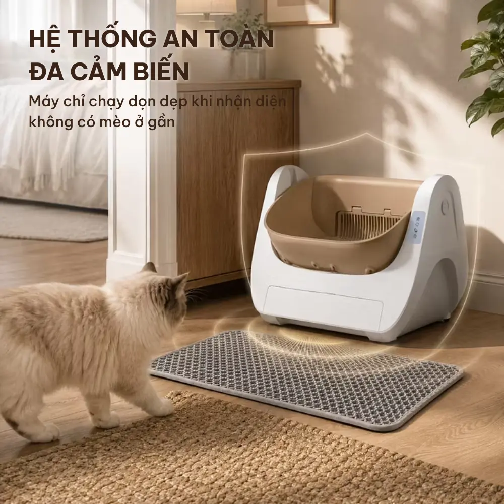 Máy dọn vệ sinh mèo tự động HELIPET Open Top Basic