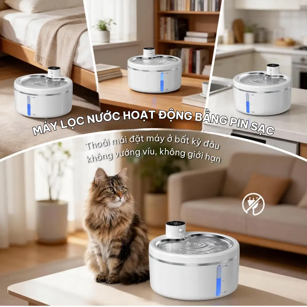 Máy lọc nước cho chó mèo HELIPET Pure 5 (P5)