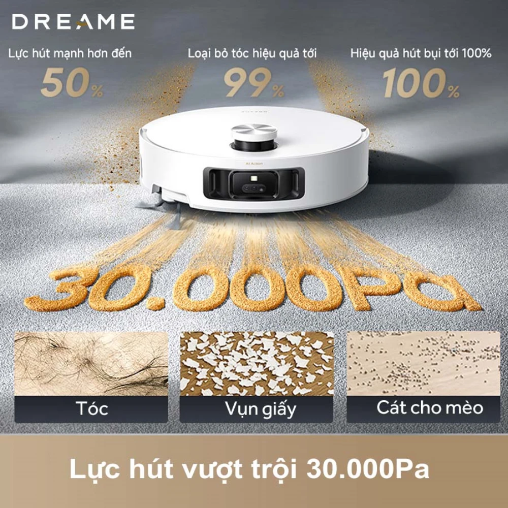Robot hút bụi lau nhà thông minh Dreame Aqua10 Roller