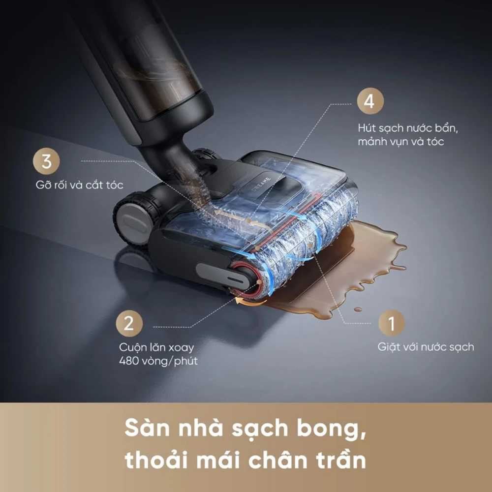 Máy hút bụi khô và ướt Dreame H12 GT