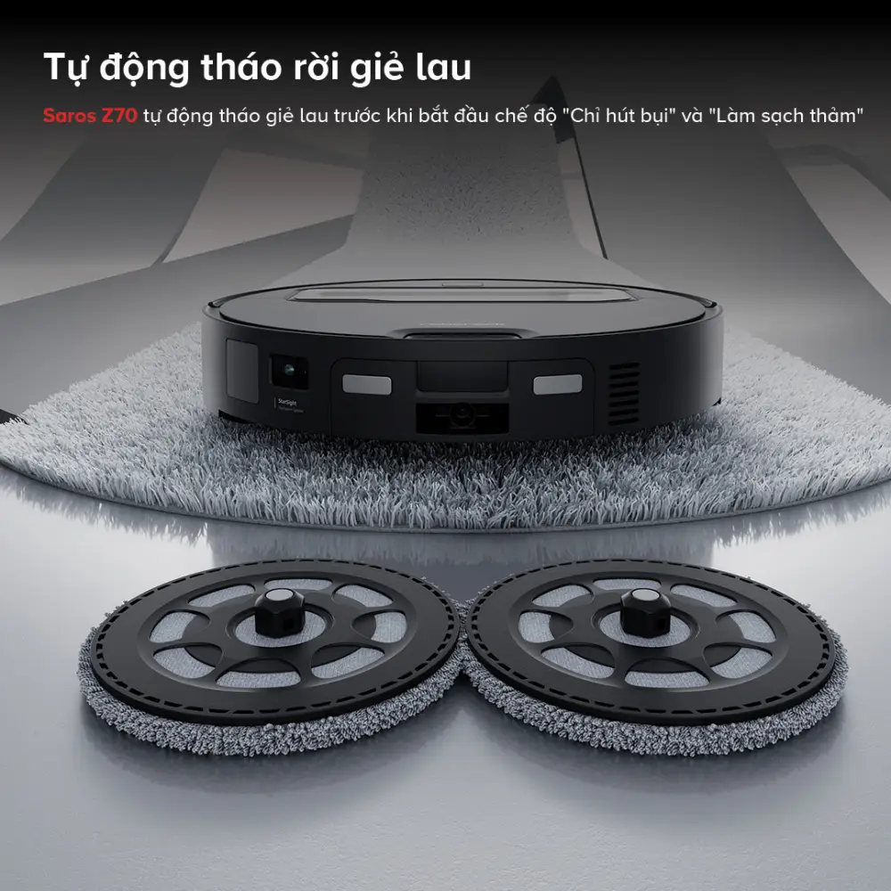 Robot hút bụi lau nhà Roborock Saros Z70
