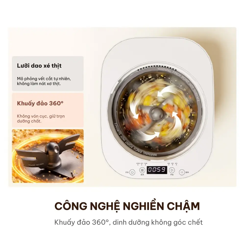Máy chế biến thức ăn tươi cho thú cưng NOOKÉ