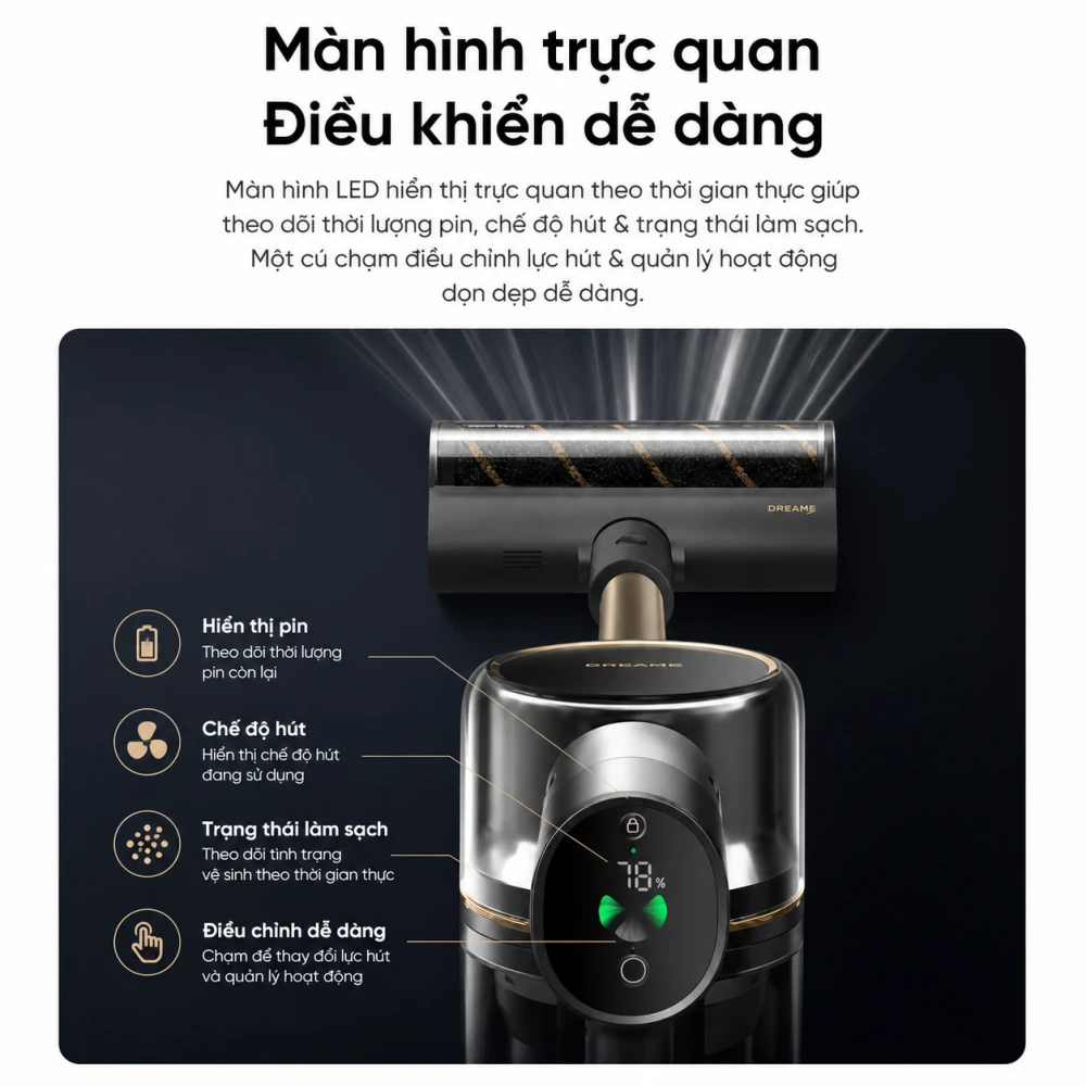 Máy hút bụi không dây thông minh Dreame V12S