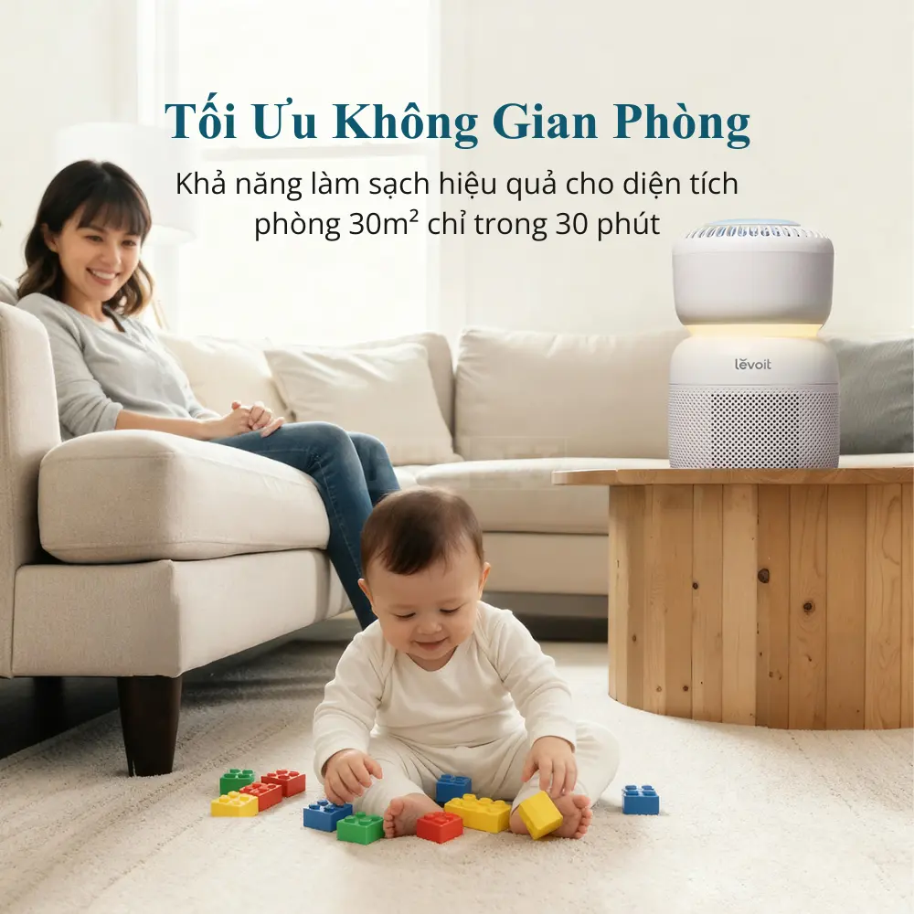 Máy Lọc Không Khí Cho Trẻ Sơ Sinh Levoit Sprout