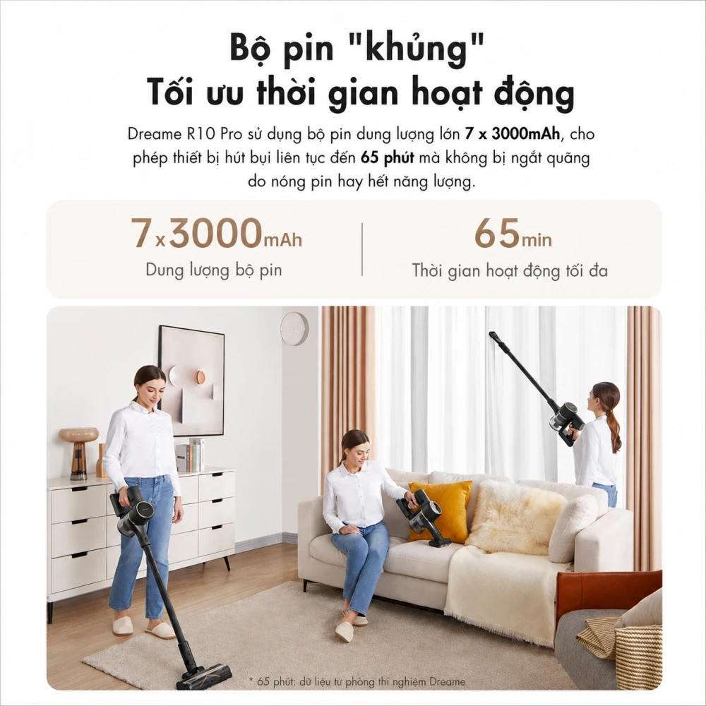 Máy hút bụi không dây thông minh Dreame R10 Pro