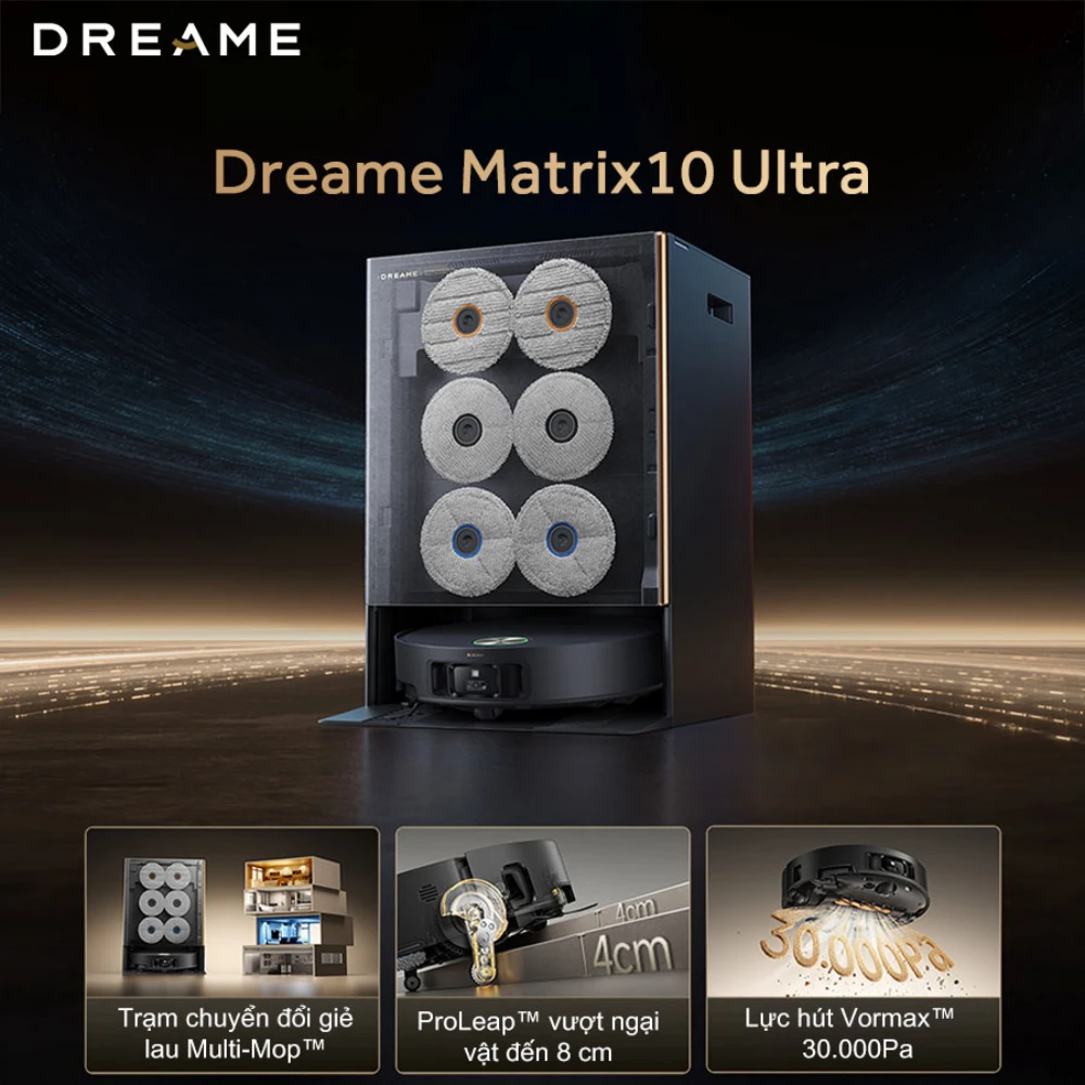 Robot hút bụi lau nhà thông minh Dreame Matrix10 Ultra