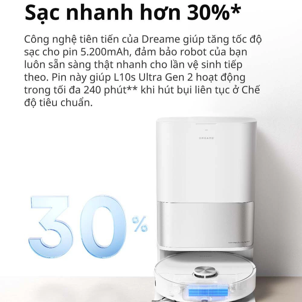 Robot hút bụi lau nhà Dreame L10s Ultra Gen 2