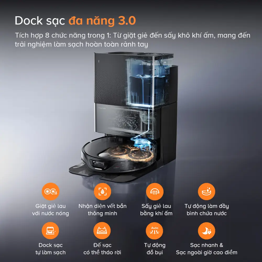 Robot hút bụi lau nhà Roborock Q Revo Slim