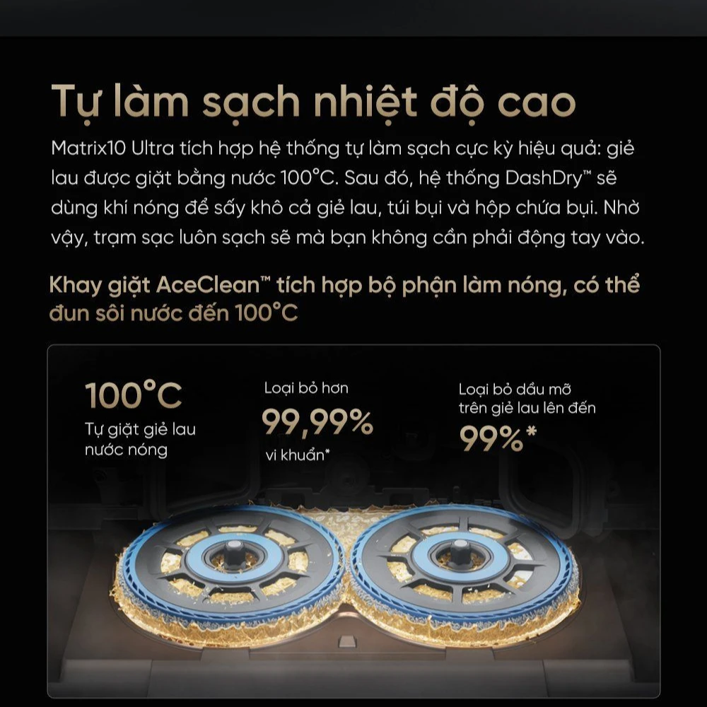 Robot hút bụi lau nhà thông minh Dreame Matrix10 Ultra