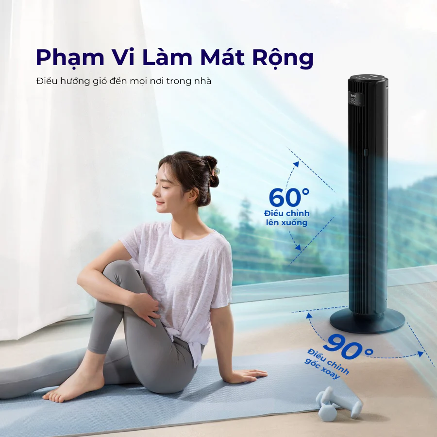 Quạt tháp điều hòa thông minh Levoit Tower Fan 42 inches WIFI