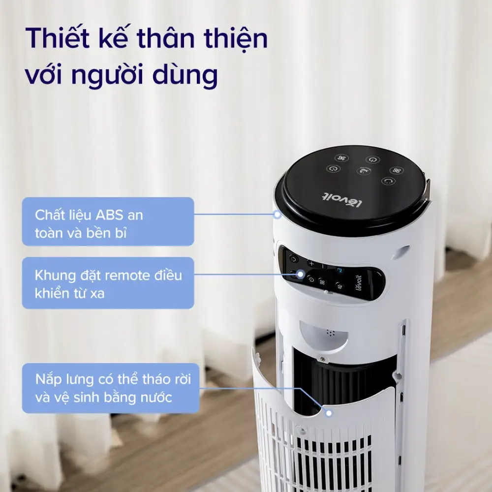 Quạt tháp điều hòa thông minh Levoit Tower Fan 42 inches DC