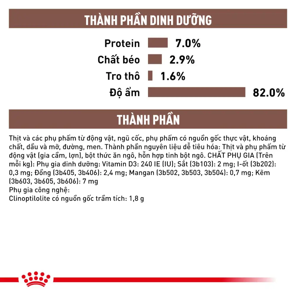 Pate Cho Mèo Hỗ Trợ Tiêu Hóa Royal Canin Gastro Intestinal