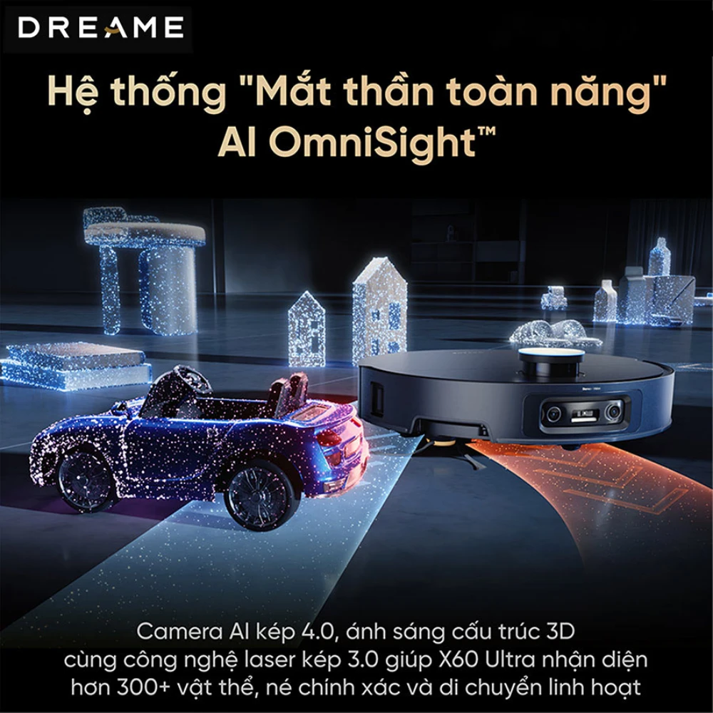 Robot hút bụi lau nhà thông minh Dreame X60 Ultra
