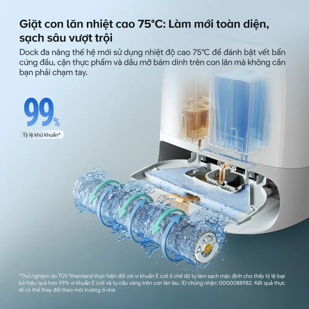 Robot hút bụi lau nhà Roborock Qrevo Curv 2 Flow