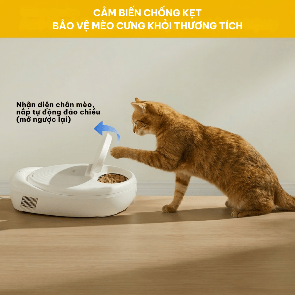 Máy cho chó mèo ăn pate tự động làm lạnh UBPet F21 - Bảo quản pate 24h