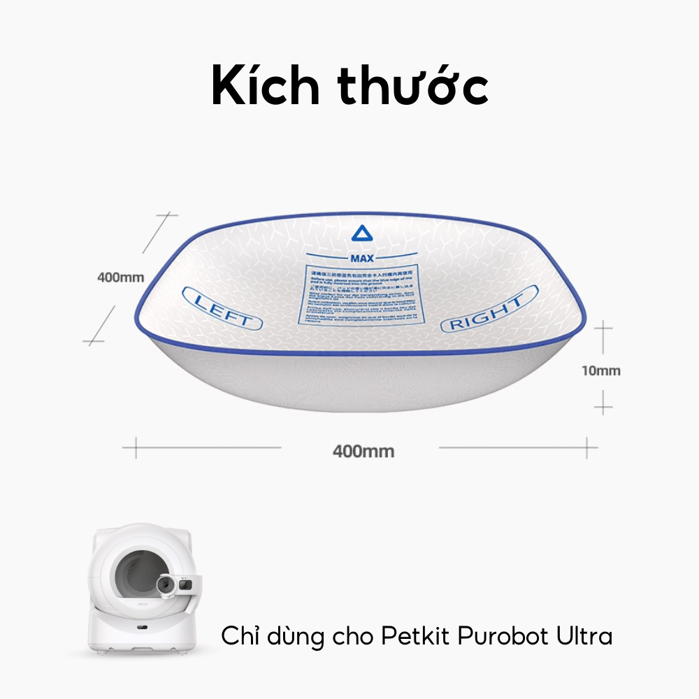 Tấm lót đáy chống dính, chống cào dành cho Petkit Purobot Utltra