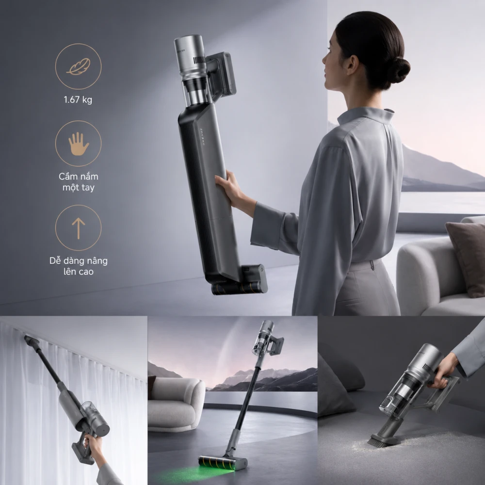 Máy hút bụi không dây tự động đổ bụi Dreame Z10S Station