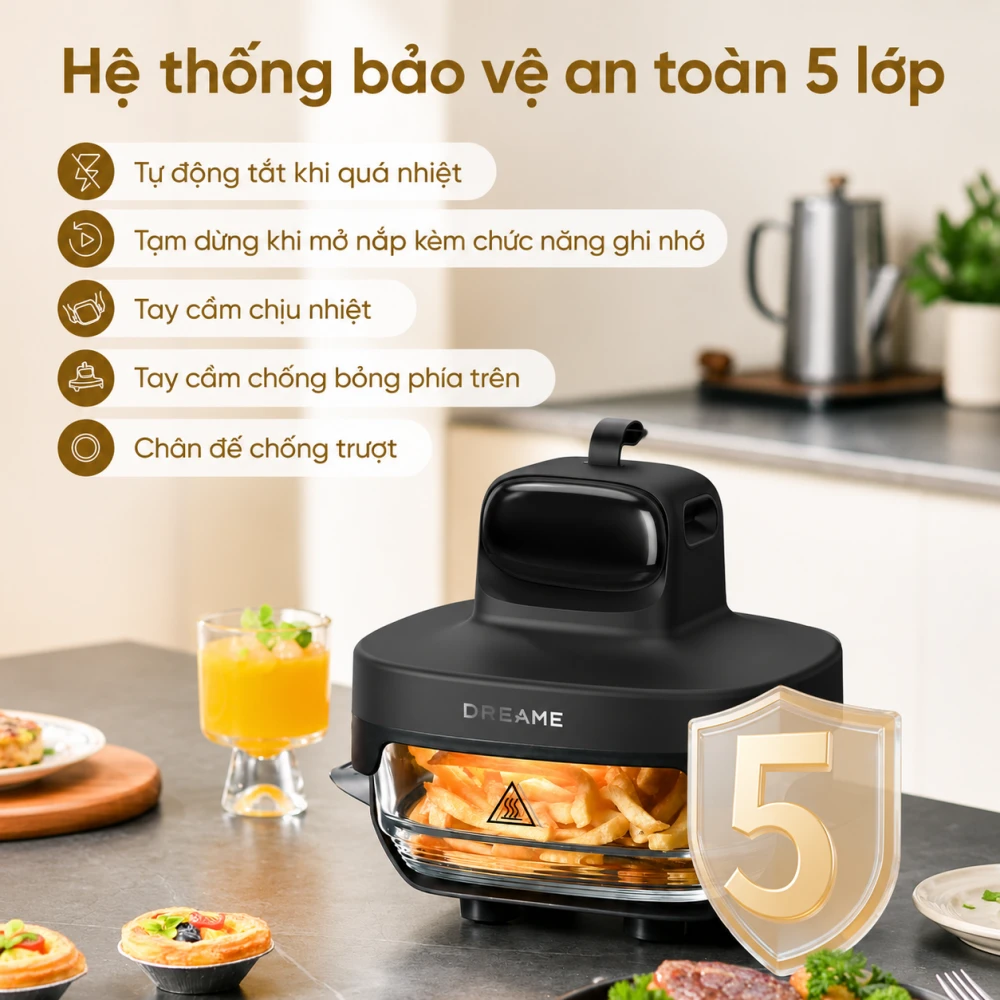 Nồi chiên không dầu Dreame PT60