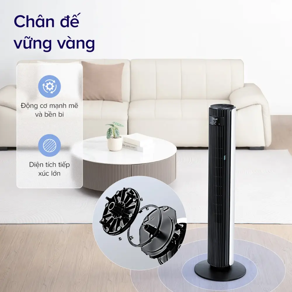 Quạt tháp điều hòa thông minh Levoit Tower Fan 42 inches DC