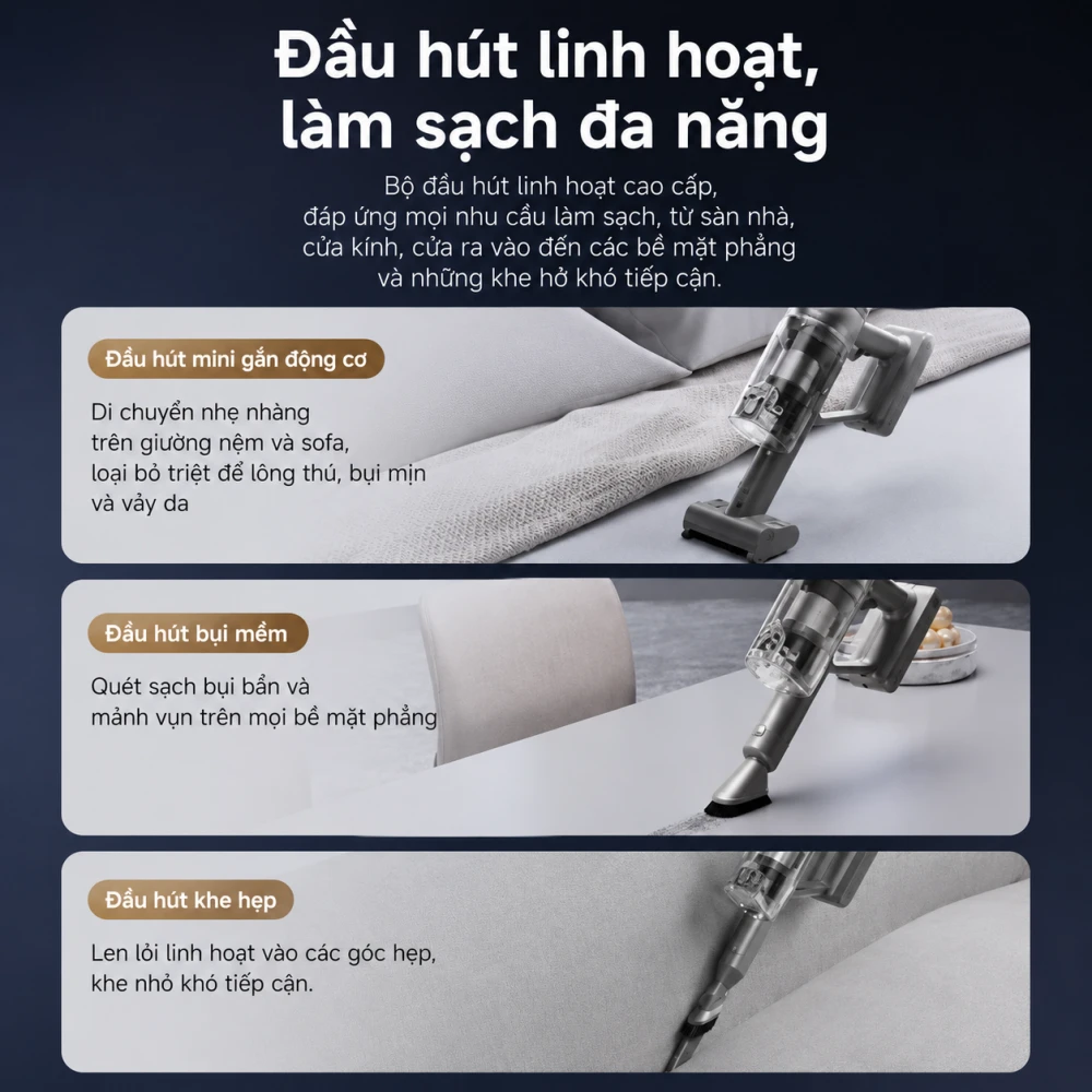 Máy hút bụi không dây tự động đổ bụi Dreame Z10S Station