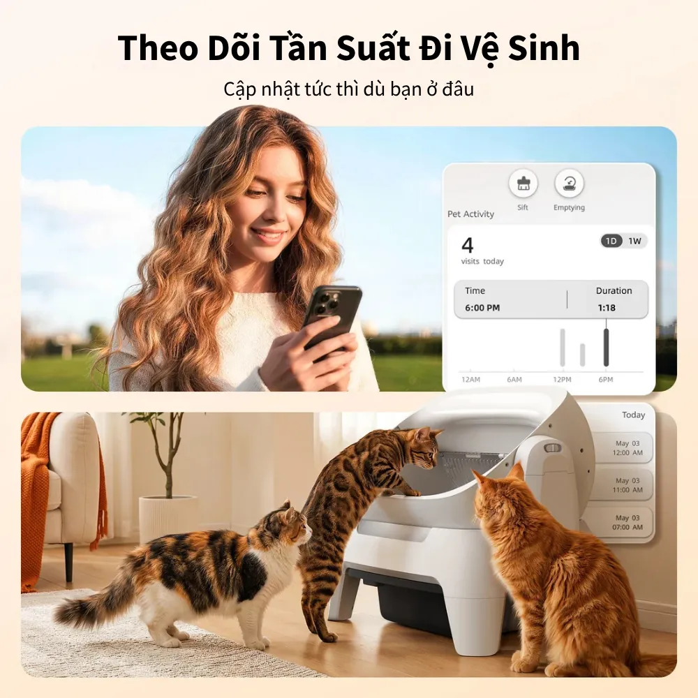 Máy vệ sinh cho mèo HELIPET Open Top Pro Plus 2