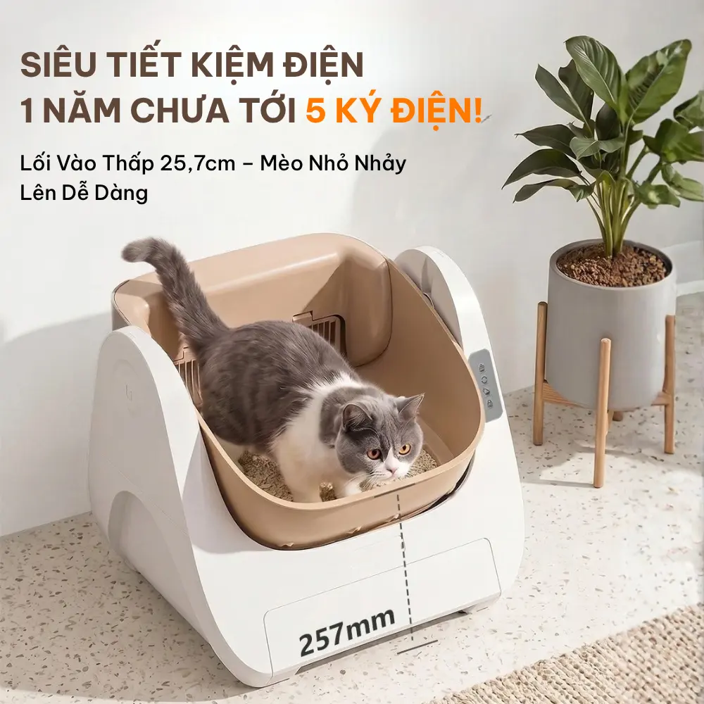 Máy dọn vệ sinh mèo tự động HELIPET Open Top Basic