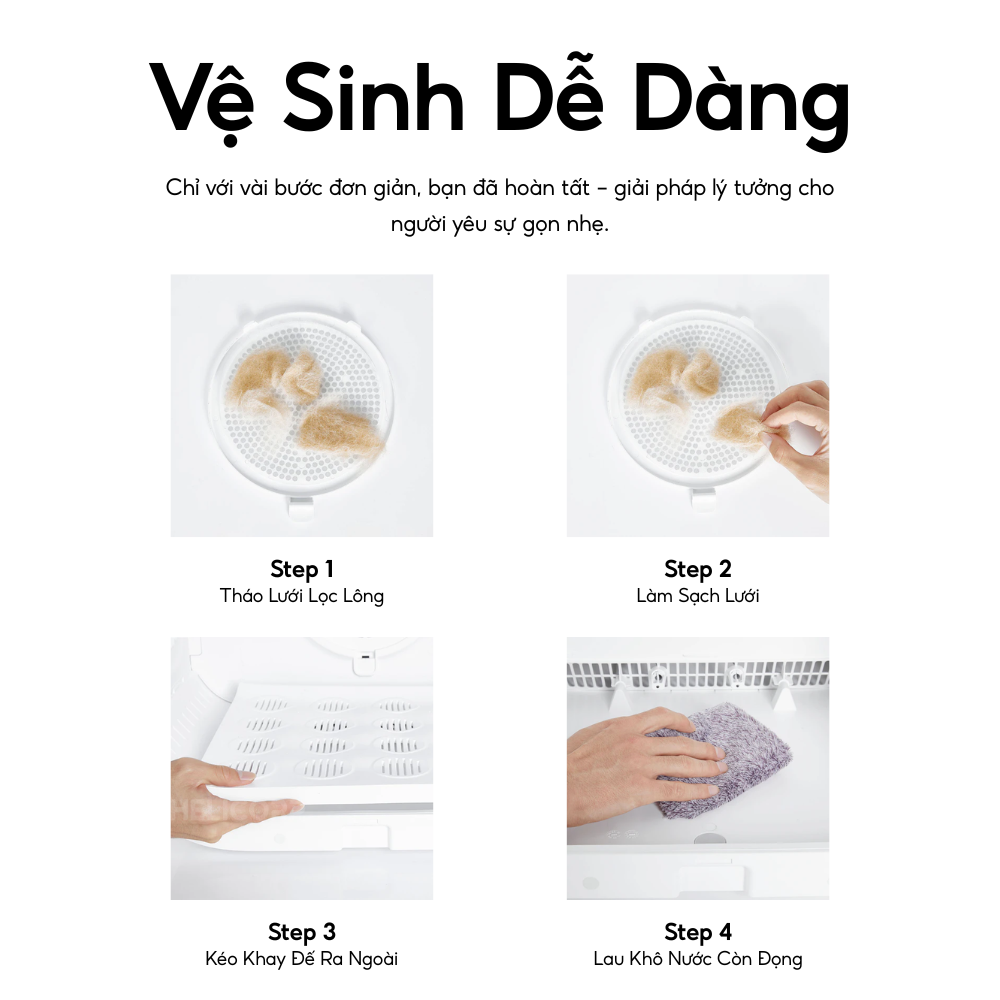 Lồng sấy lông chó mèo PETKIT AirSalon Max Pro Ozone