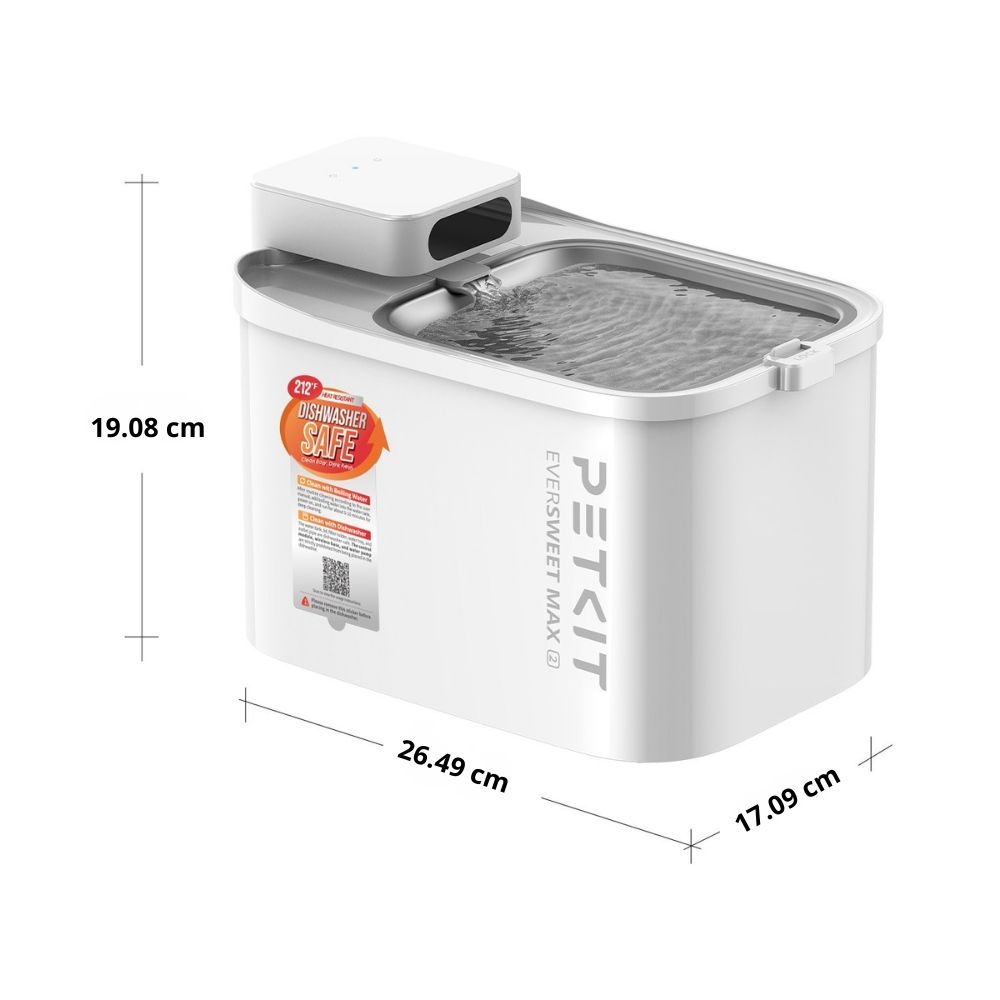 Máy lọc nước cho chó mèo PETKIT Eversweet Max 2 3L - Dùng pin sạc 5000mAh