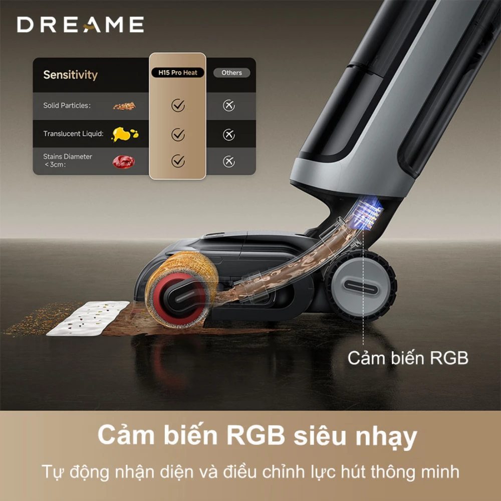 Máy hút bụi lau sàn Dreame H15 Pro Heat