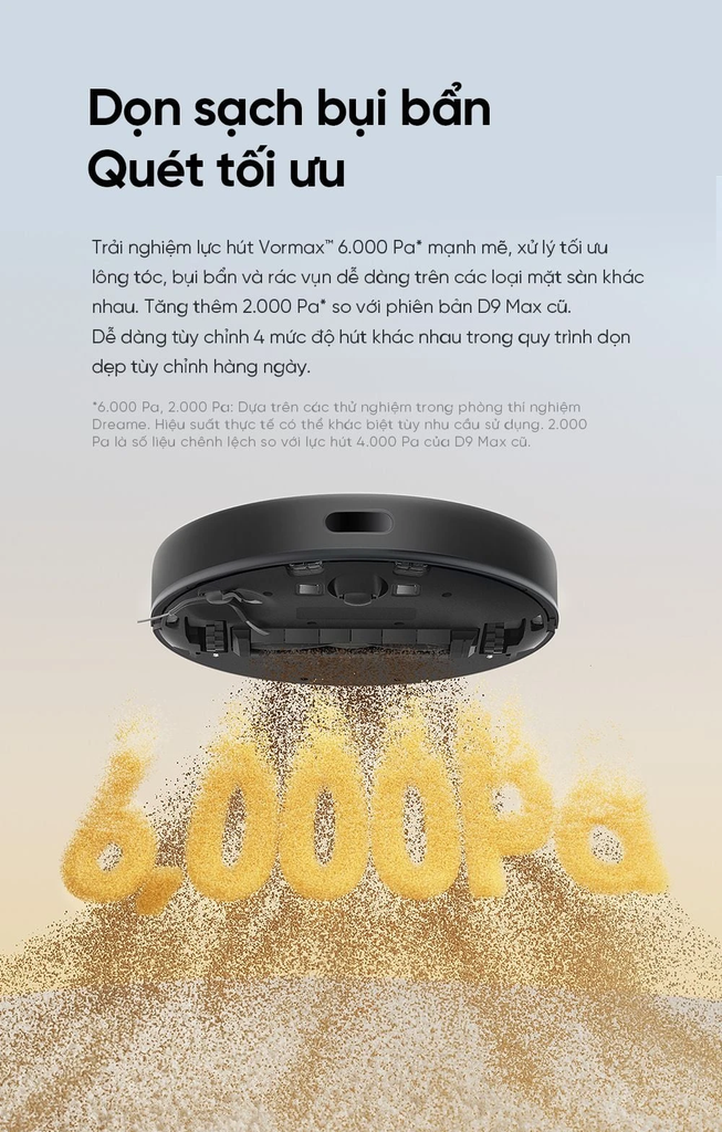 Robot hút bụi lau nhà Dreame D9 Max Gen 2