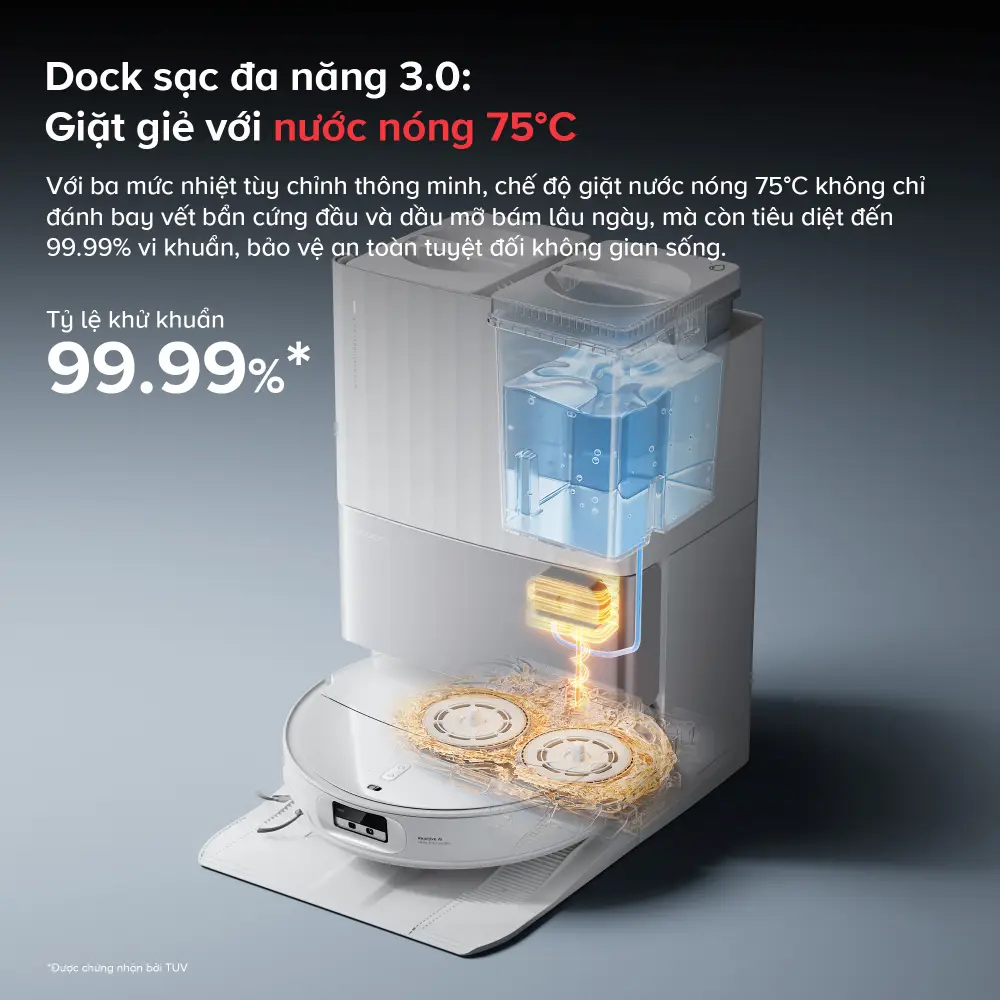 Robot hút bụi lau nhà Roborock Qrevo EdgeT