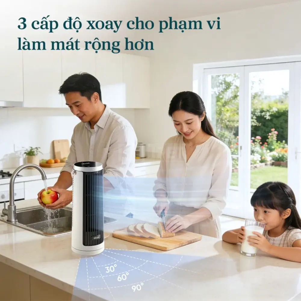 Quạt Tháp Thông Minh Levoit Windi Mini 13-Inch