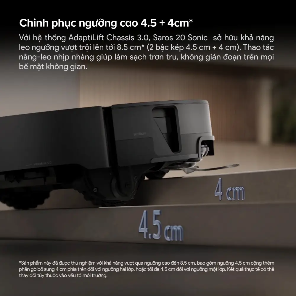 Robot hút bụi lau nhà Roborock Saros 20 Sonic