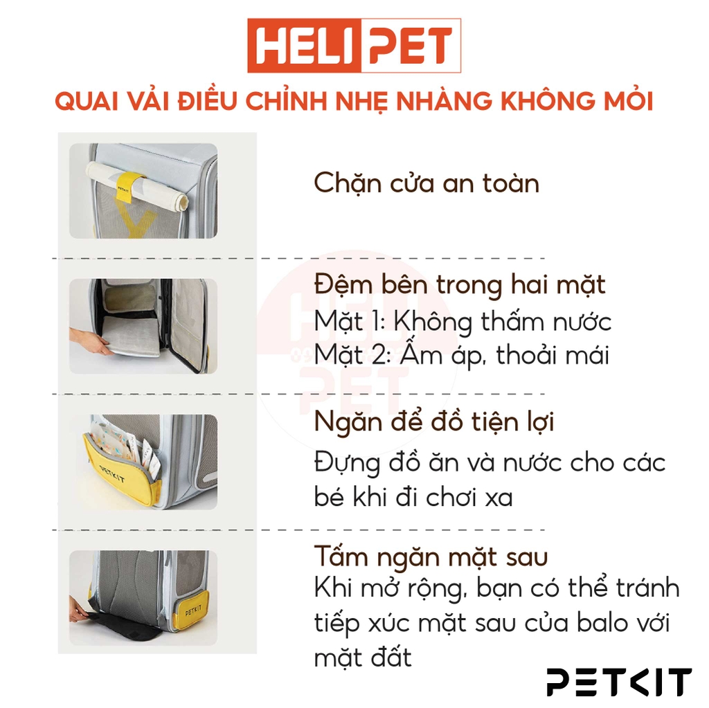 Balo chó mèo PETKIT Breezy xZONE