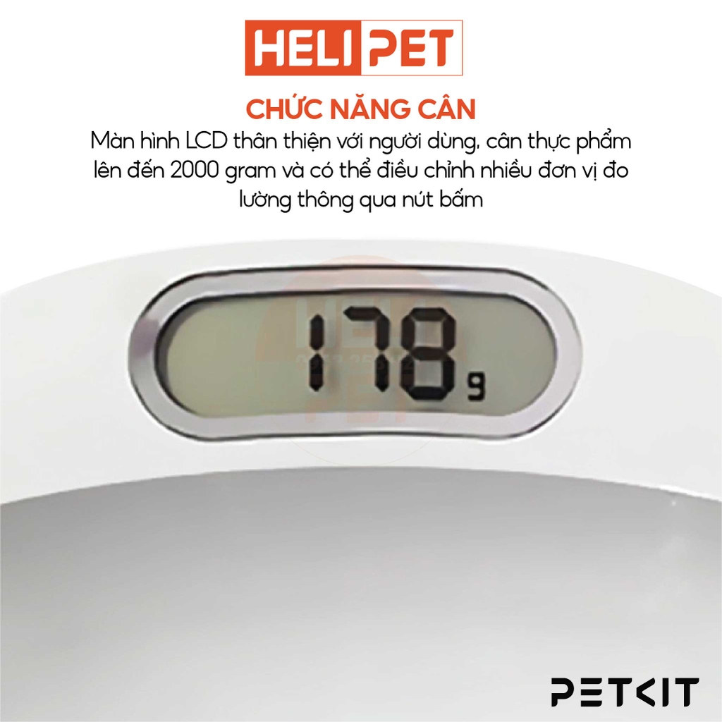 Bát ăn định lượng cho chó mèo Petkit