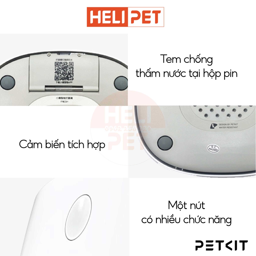 Bát ăn định lượng cho chó mèo Petkit