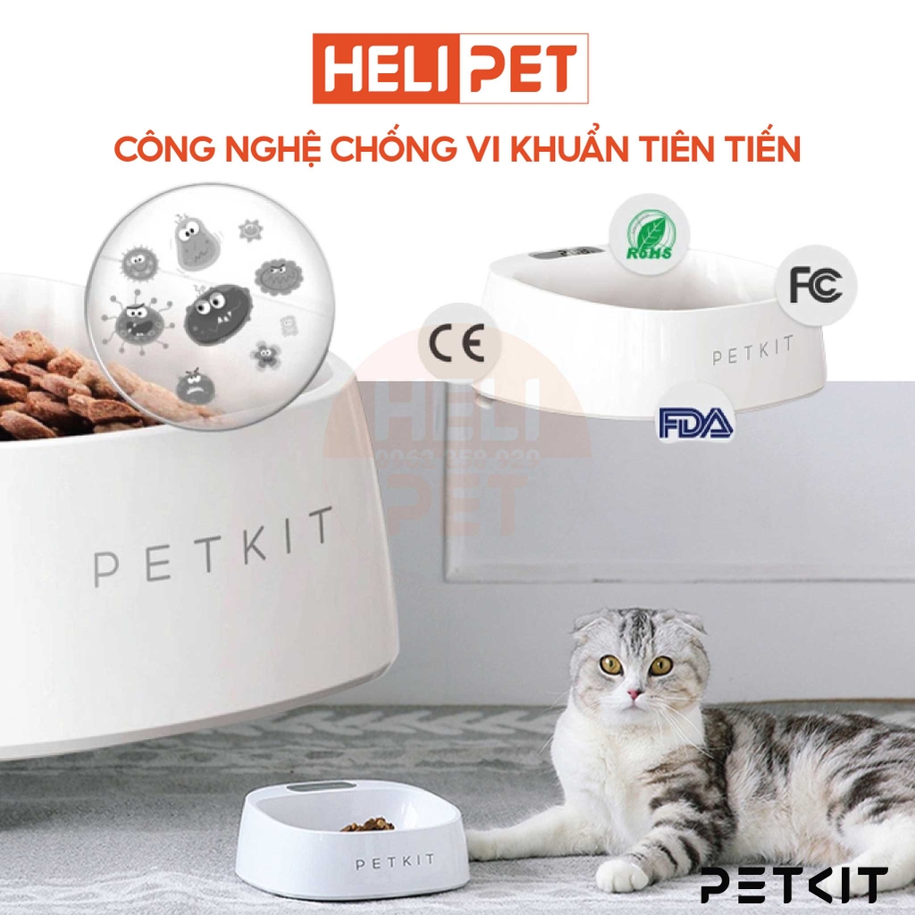 Bát ăn định lượng cho chó mèo Petkit