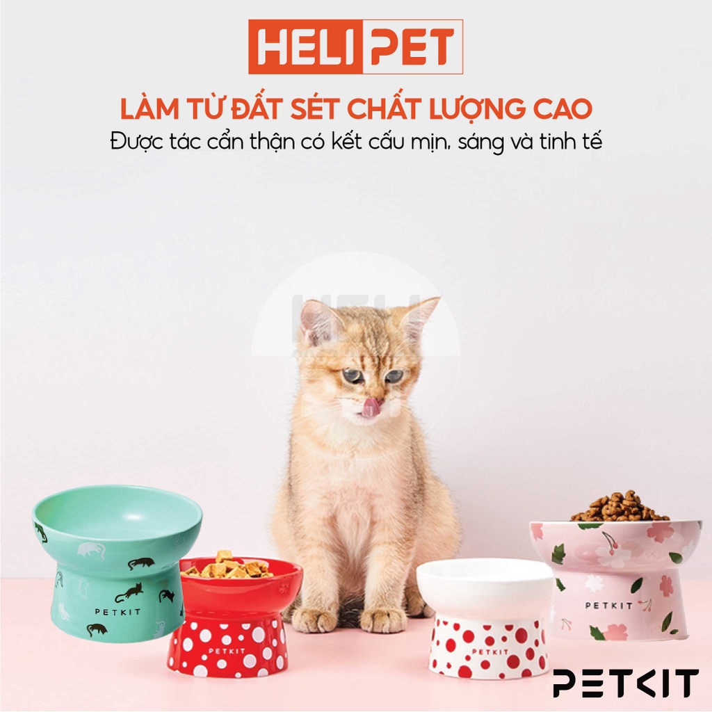 Bát Ăn Sứ Cho Mèo PETKIT Cao Cấp