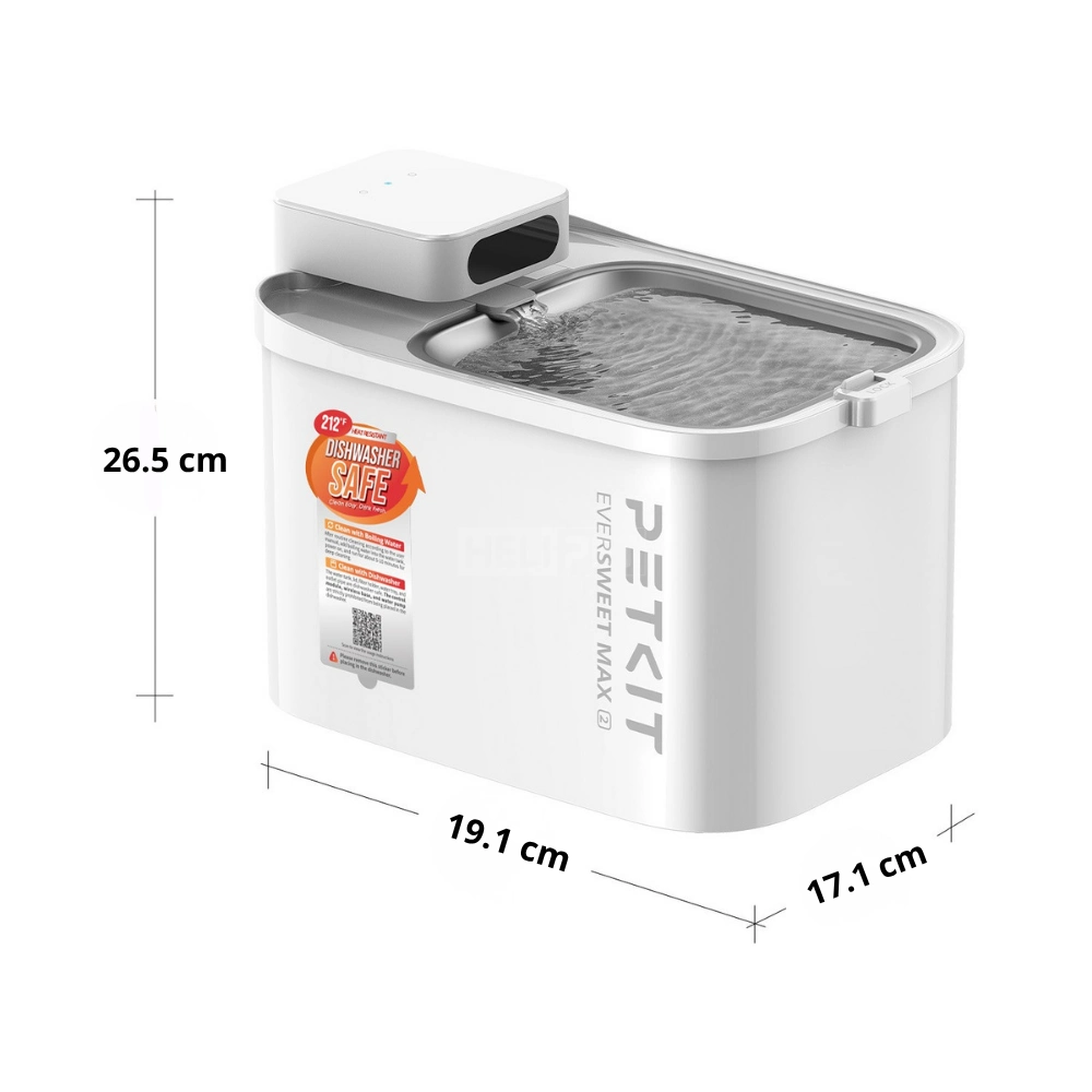 Máy lọc nước cho chó mèo PETKIT Eversweet Max 2 3L - Dùng pin sạc 5000mAh