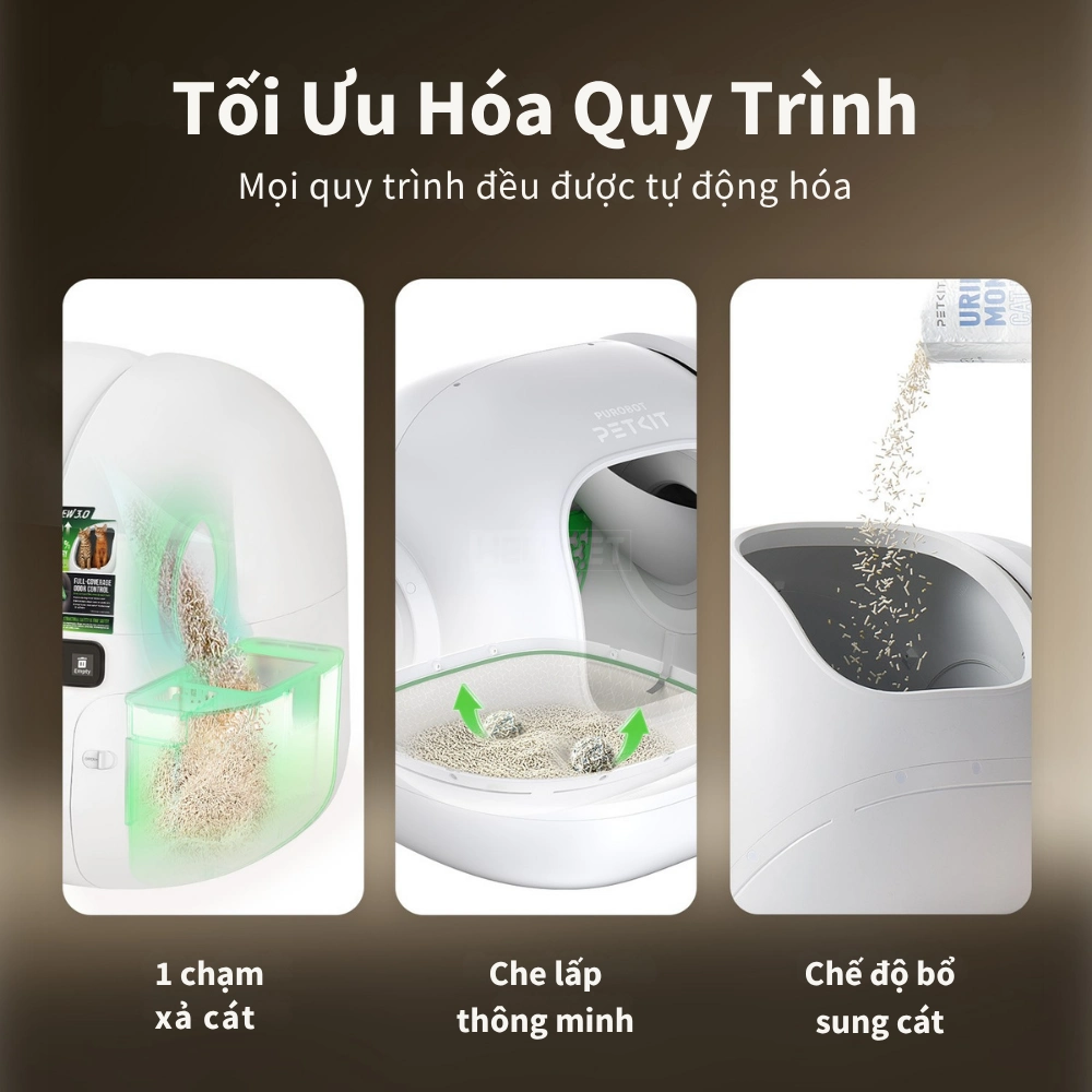 Máy dọn vệ sinh mèo PETKIT Purobot Max 3