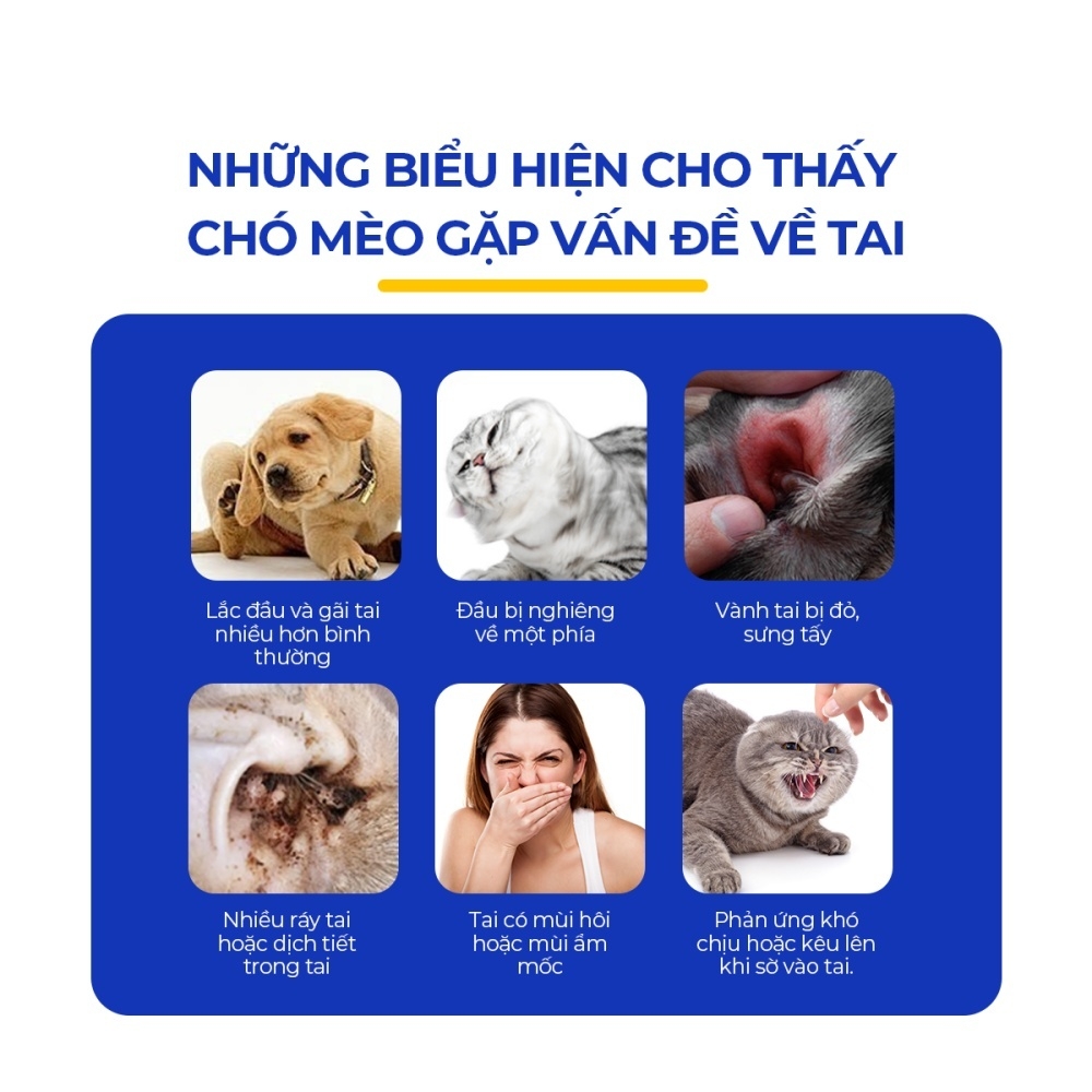Thuốc mỡ trị viêm tai, nấm tai cho chó mèo DR.VET