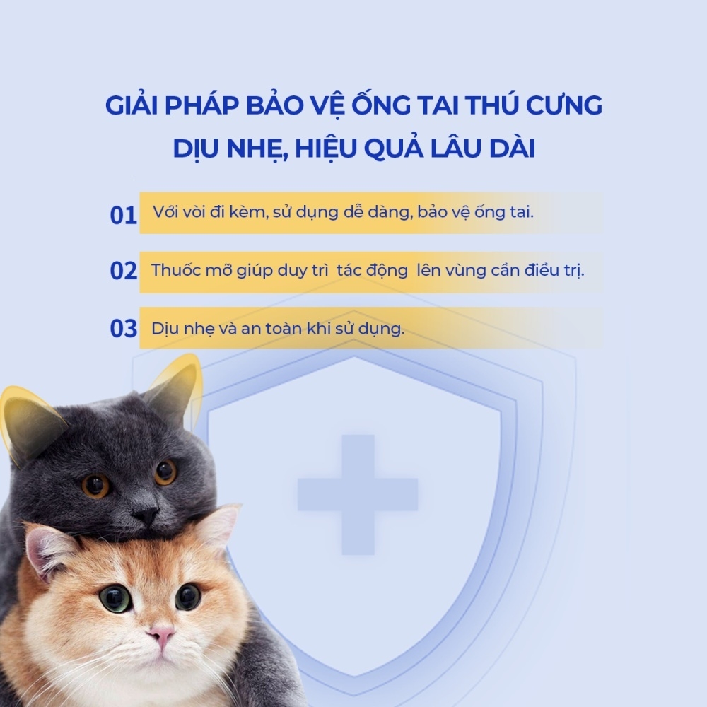 Thuốc mỡ trị viêm tai, nấm tai cho chó mèo DR.VET