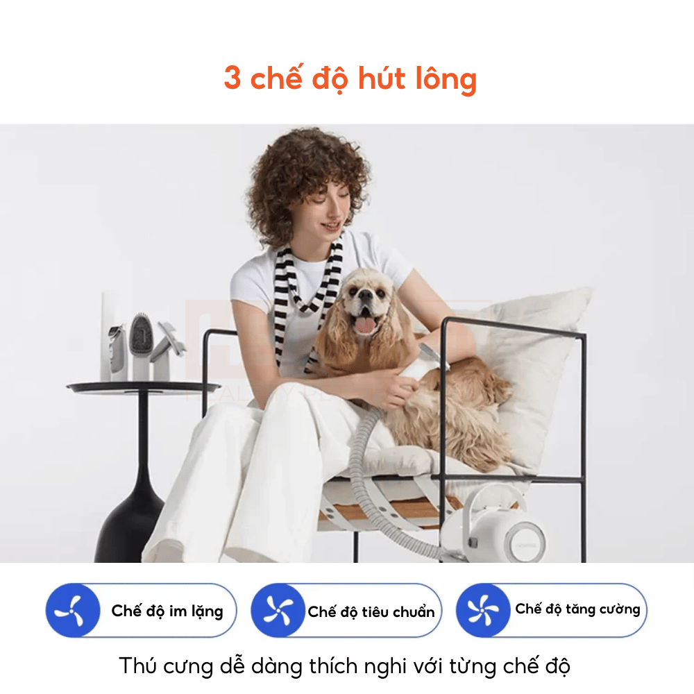 Máy chải hút lông chó mèo Neakasa P1 Pro 5-in-1 Pet Grooming Vacuum